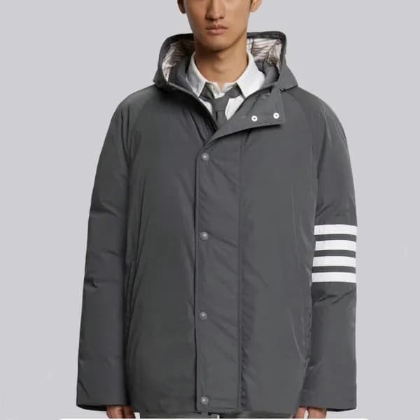 톰브라운 남성 그레이 다운 패딩 - Thom Browne Mens Gray Padding… - 1