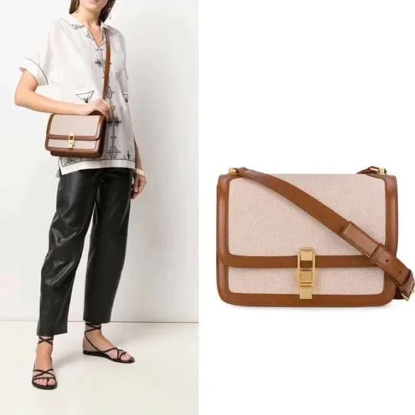 입생로랑 여성 카멜 크로스백 - Saint Laurent Womens Camel Cross… - 1