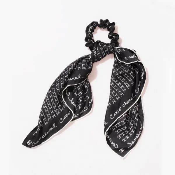 샤넬 여성 블랙 스카프 - Chanel Womens Black Scarf - ch43x - 1
