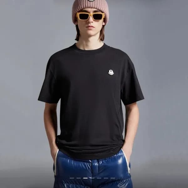 몽클레어 남성 반팔 티셔츠 - Moncler Mens White Tshirts - mo95… - 1