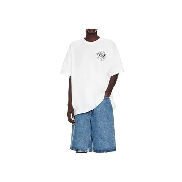 오프화이트 남성 모던 화이트 반팔티 - Off white Mens White Short s… - 1