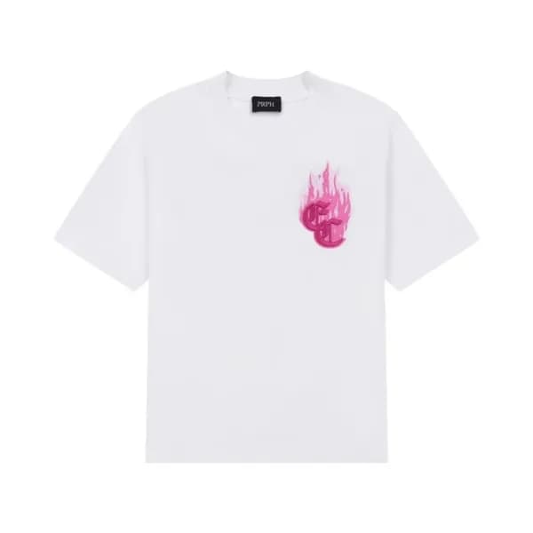 크롬하츠 남성 화이트 반팔티 - Chrom Hearts Mens White Short sl… - 1