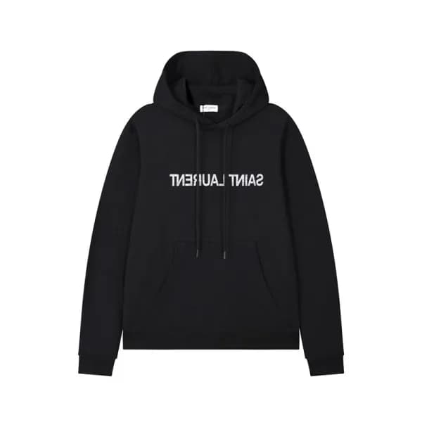 입생로랑 남성 캐쥬얼 블랙 후드티 - Saint laurent Mens Black Hood… - 1