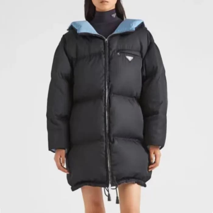 프라다 여성 블랙 다운 패딩 - Prada Womens Black Down Padding-… - 1