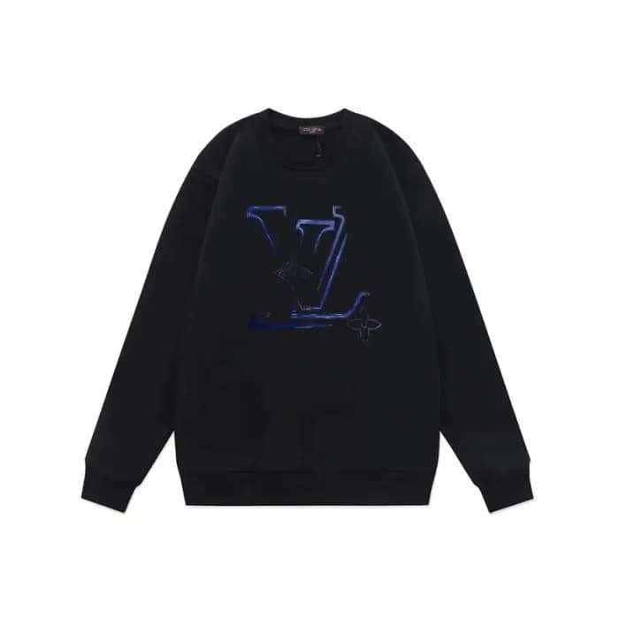 루이비통 남성 블랙 맨투맨 - Louis vuitton Mens Blkack Tshirts… - 1
