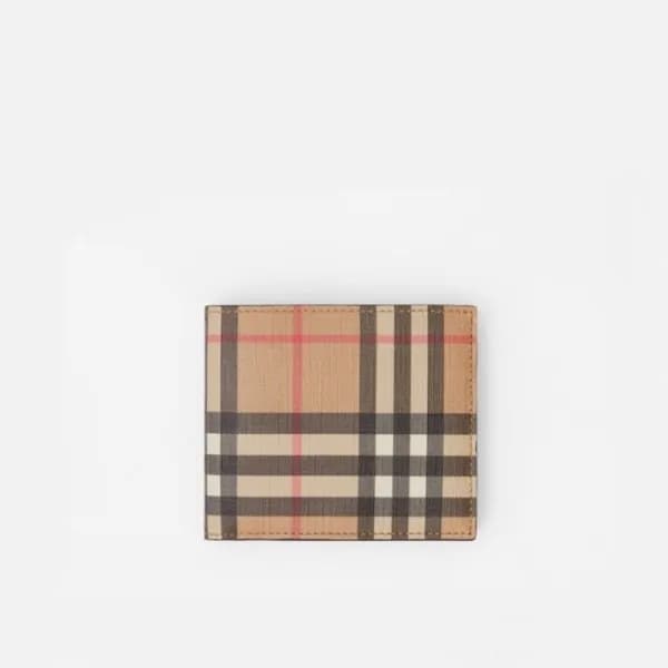 버버리 남성 베이지 반지갑 - Burberry Mens Beige Half Wallets … - 1
