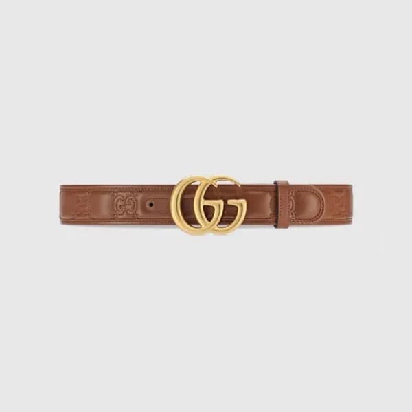 구찌 여성 GG 브라운 벨트 - Gucci Womens Brown Belts - gu111… - 1