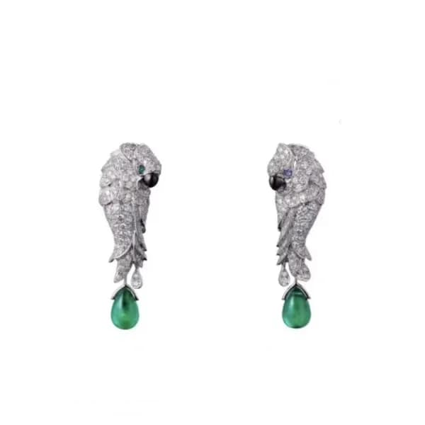 까르띠에 여성 화이트 골드 이어링 - Cartier Womens White Gold Ear… - 1