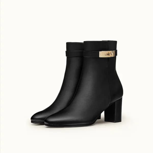 에르메스 여성 네오 앵클 부츠 - Hermes Womens Black Boots - he5… - 1