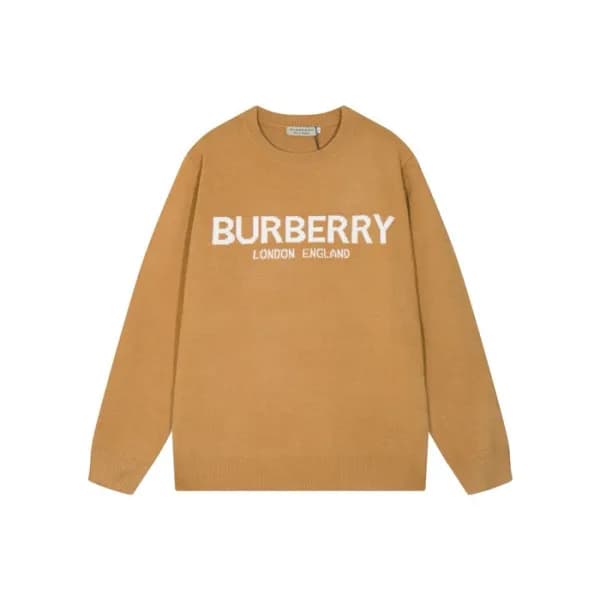 버버리 남성 카멜 크루넥 스웨터 - Burberry Mens Camel Sweaters -… - 1