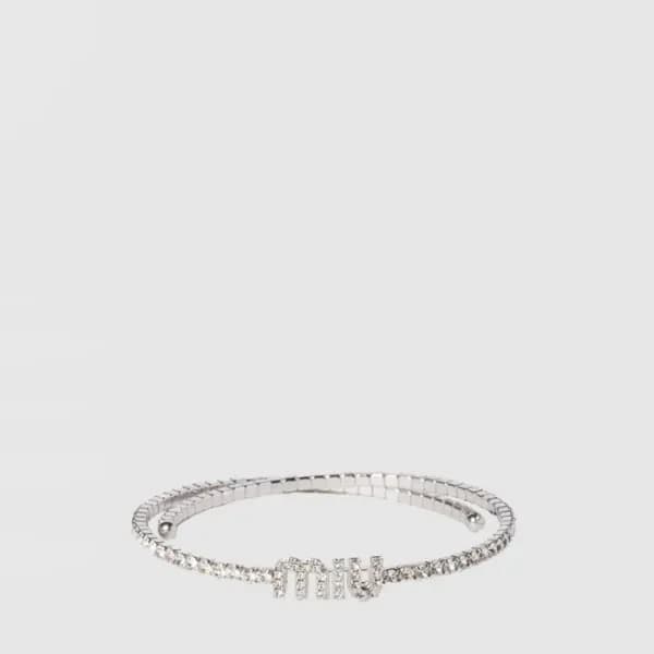 미우미우 여성 크리스탈 초커 네크리스 - Miumiu Womens Crystal Choke… - 1
