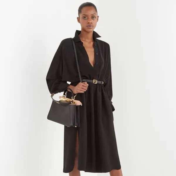 펜디 여성 블랙 피카부 백 - Fendi Womens Black Peekaboo - feb… - 1
