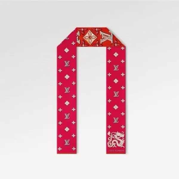 루이비통 여성 레드 미차 - Louis vuitton Womens Red Scarf - a… - 1