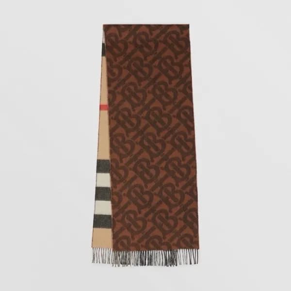 버버리 남/녀 베이지 양면 머플러 - Burberry Unisex Beige Muffler… - 1
