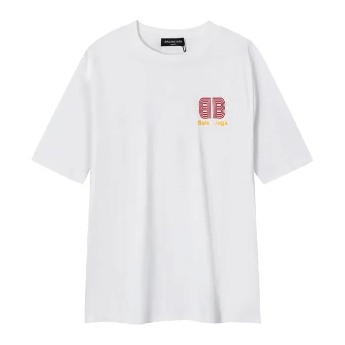 발렌시아가 남성 화이트 반팔티 - Balenciaga Mens White Tshirts -… - 1