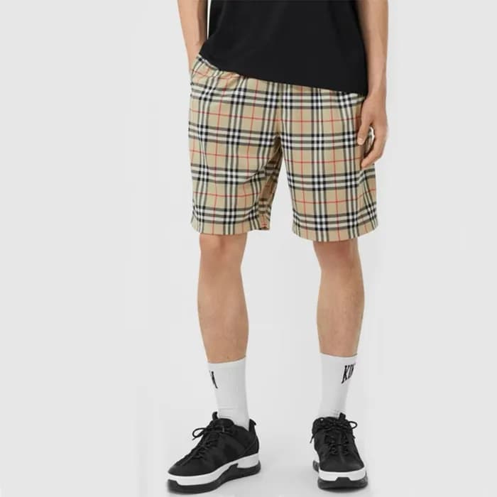버버리 남성 베이지 반바지 - Burberry Mens Beige Half-pants - … - 1