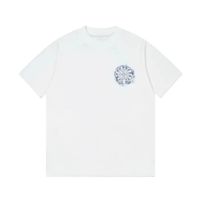 크롬하츠 남성 화이트 반팔티 - Chrom Hearts Mens White Tshirts … - 1