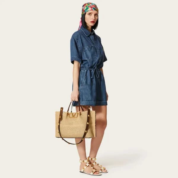 발렌티노 여성 락스터드 토트백 - Valentino Womens Rockstud Tote … - 1