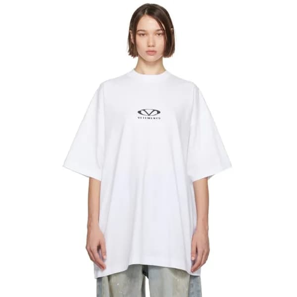 베트멍 여성 라운드 반팔 티셔츠 - Vetements Womens Oversize Tshi… - 1