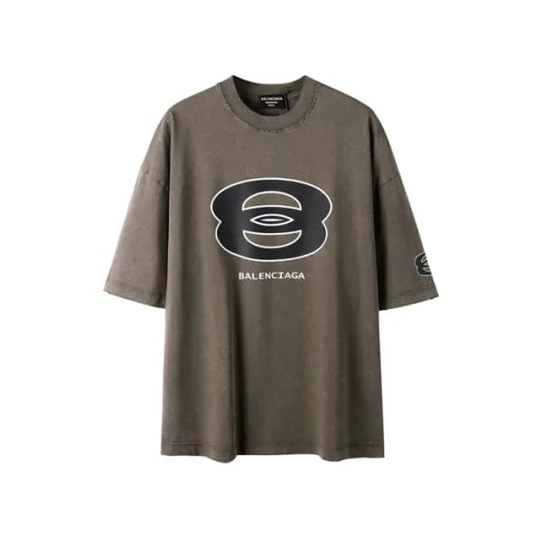발렌시아가 남성 라운드 반팔 티셔츠 - Balenciaga Mens Round Tshirt… - 1