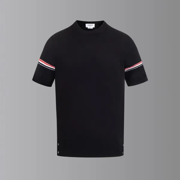 톰브라운 남성 라운드 반팔티 - Thom Browne Mens Round Tshirts -… - 1