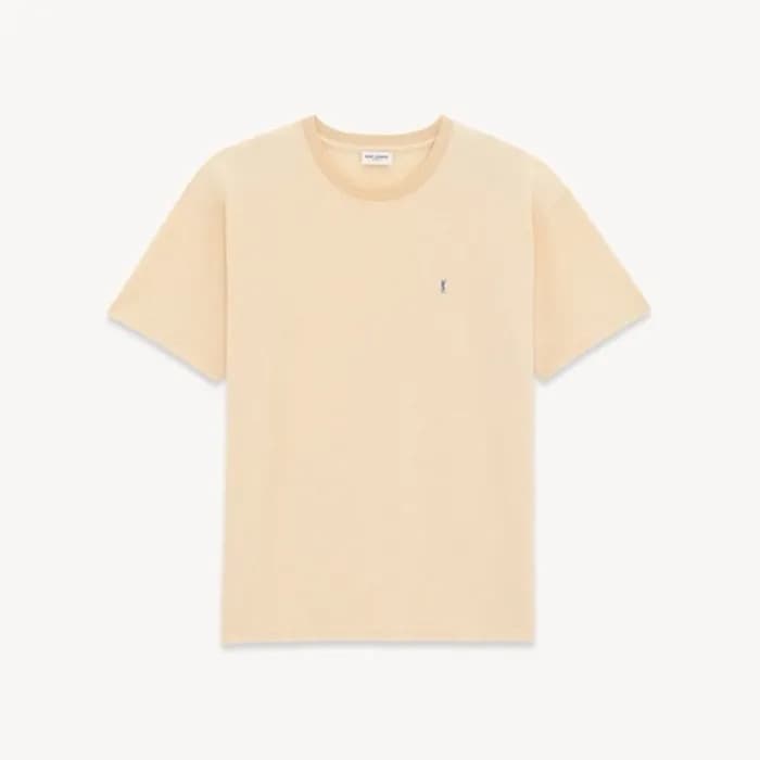 입생로랑 남성 라운드 반팔티 - Saint laurent Mens Round Tshirt … - 1