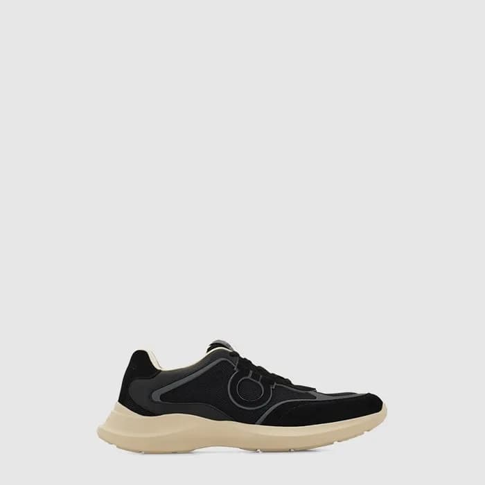 페라가모 남성 간치니 오너먼트 로우탑 스니커즈 - Ferragamo Mens Gancini… - 1