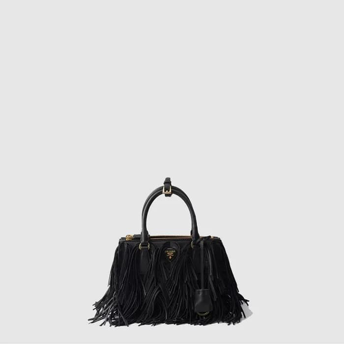 프라다 여성 프린지 갤러리아 스몰 가죽 백 1BA896 - Prada Womens Gall… - 1