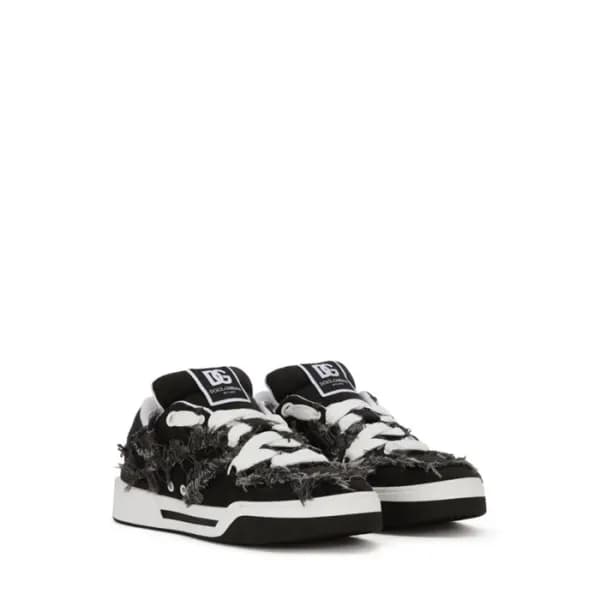 돌체앤가바나 남성 뉴 로마 프레이-트림 스니커즈 - Dolc&Gabbana Mens New… - 1
