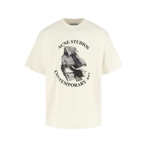 아크네 남성 라운드 반팔티 - Acne Mens Round Tshirt - anc14475… - 1