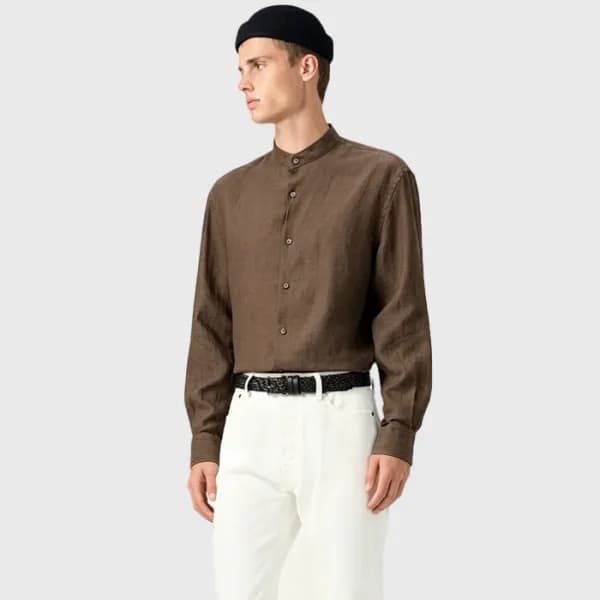 로로피아나 남성 린넨 셔츠 - Loro Piana Mens Dress Shirts - lp… - 1
