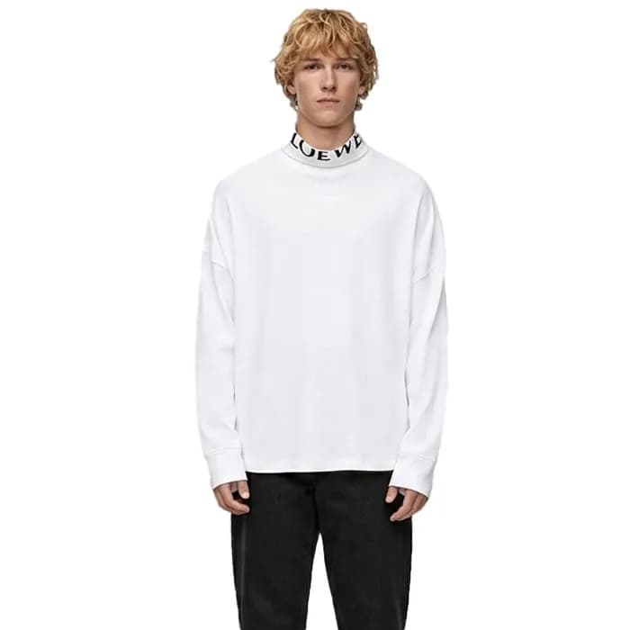 로에베 남성 터틀넥 긴팔티 - Loewe Mens Turtle Neck Tshirt - loc17303x