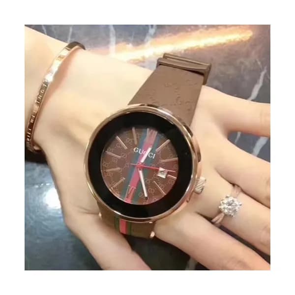 GUCCI QUARTZ MOVEMENT - 구찌 쿼츠 무브먼트, 브라운 - 1