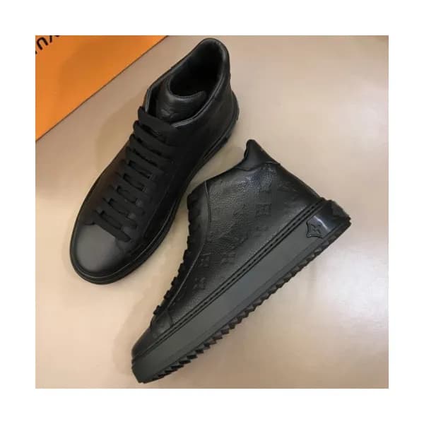 LOUIS VUITTON 2018 MENS LEATHER ANKLE SKEAKERS - 루… - 1