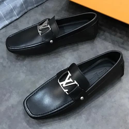 LOUIS VUITTON 2018 MENS STRAP LEATHER LOAFER - 루이… - 1