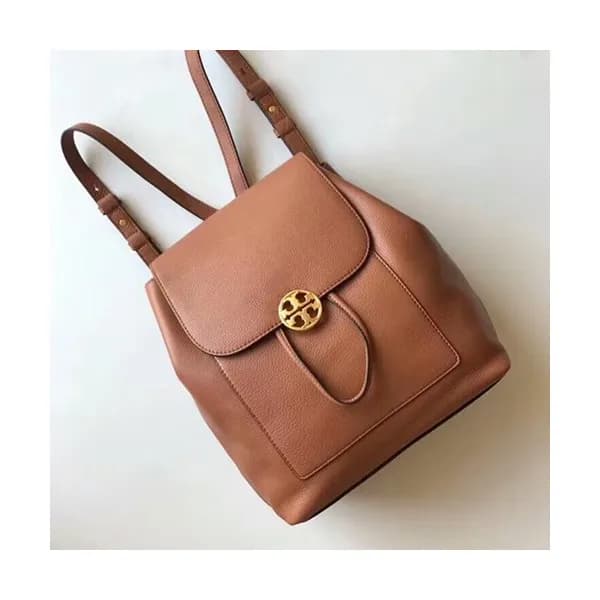 Tory Burch Leather Brown Back Pack,24cm - 토리버치 레더 … - 1