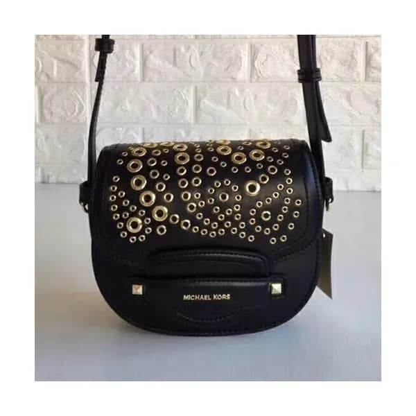 Michael Kors Leather Cary Saddle Shoulder Bag, 18C… - 1