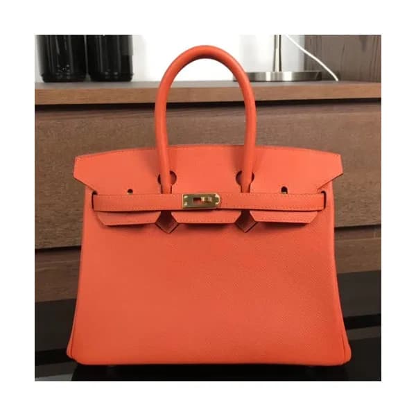 Hermes Birkin Epsom Leather Tote Shoulder Bag ,25c… - 1