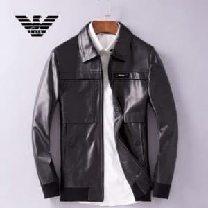 [매장판] Armani 2018 Mens Leather Jacket - 알마니 남성 레더 … - 1