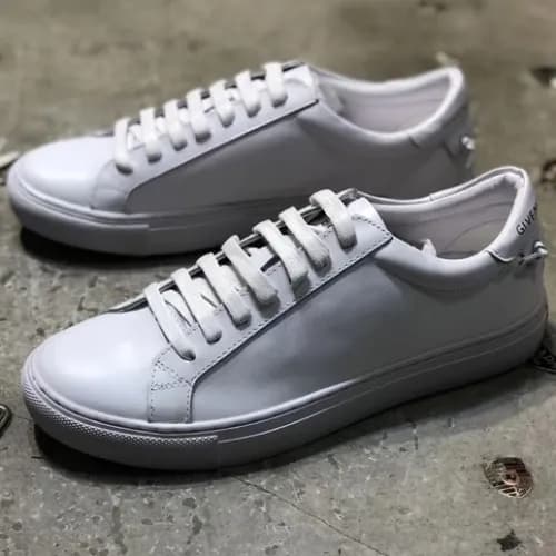 Givenchy 2018 Leather Sneakers White Tab - 지방시 매듭스… - 1