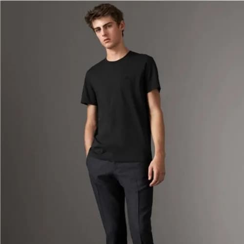 Burberry 2019 Mens Crew -neck Cotton Short Sleeved… - 1