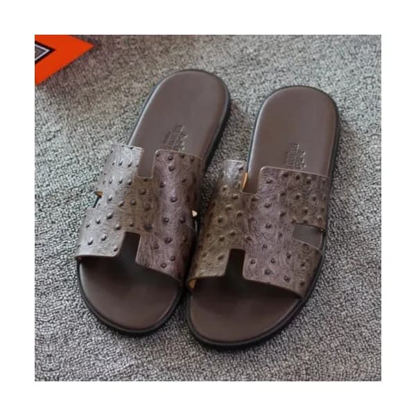 Hermes 2019 Mens Classic Oasis Leather Sandal - 에르… - 1