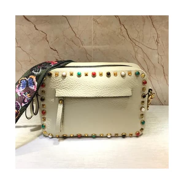 Valentino 2019 Leather Camera Shoudler Bag,24CM - … - 1