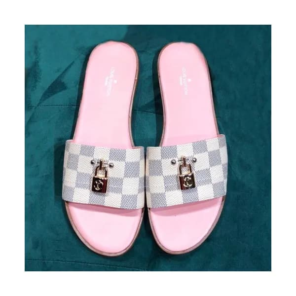 Louis Vuitton 2019 Womens Damier Lock it Slipper- … - 1