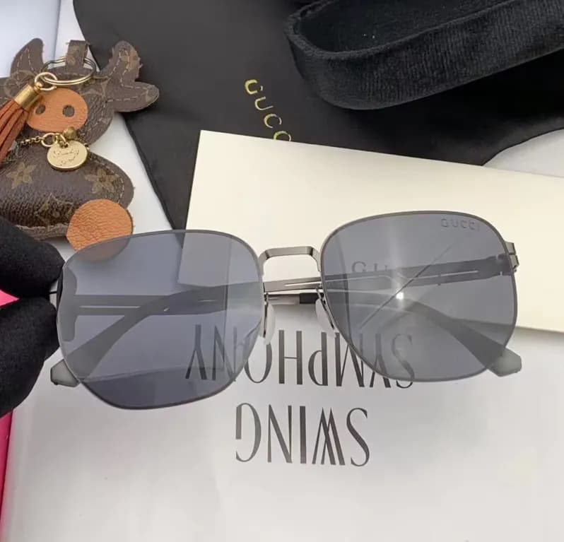 Gucci 2023 Mens Retro Metal Frame Sunglasses - 구찌 … - 1