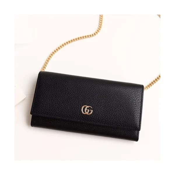 Gucci 2019 Marmont Leather Chain Wallet Cross Bag … - 1