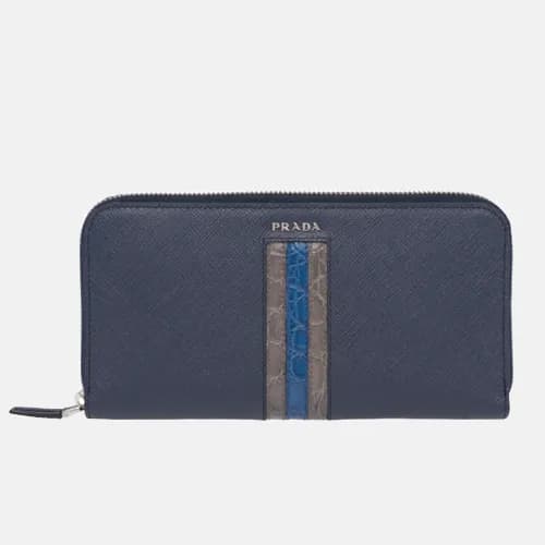 Prada 2019 Mens Saffiano Leather Zip Wallet 2ML317… - 1