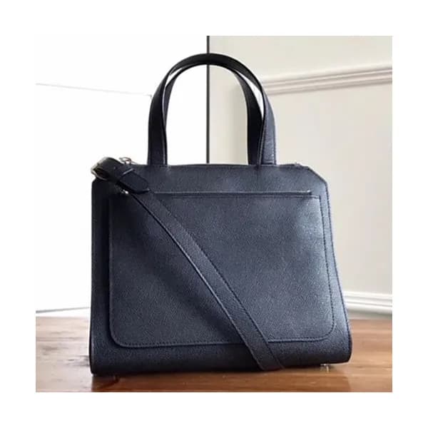 Valextra 2019 Passepartout Leather Tote Shoulder B… - 1