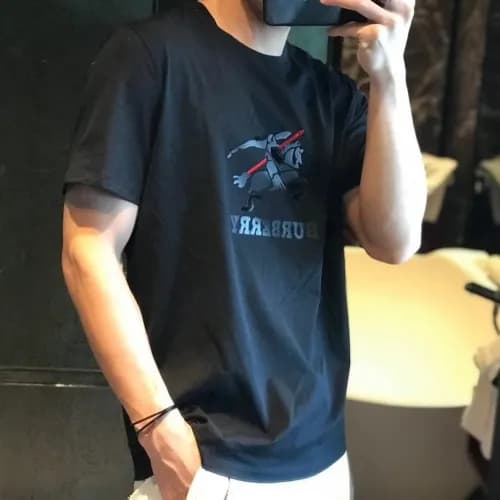 Burberry 2019 Mens Logo Cotton Short Tshirt- 버버리 남… - 1