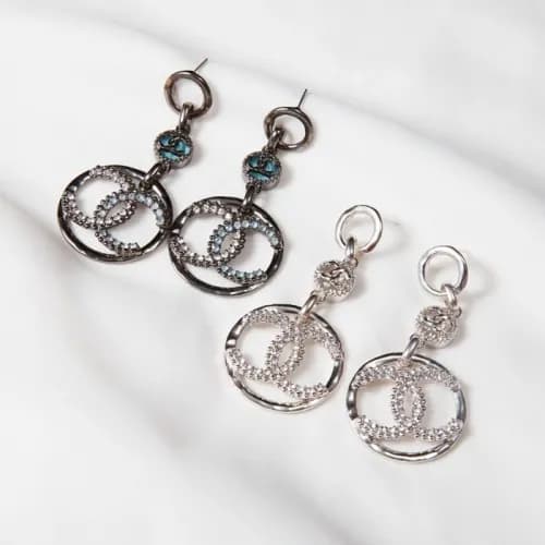Chanel Earring -샤넬 여성 이어링 Cha0107.컬러(블랙,화이트 골드) - 1